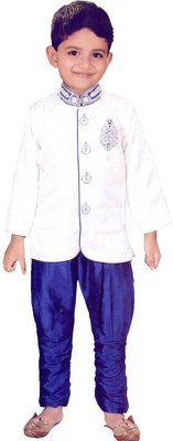 

Hey Baby Embroidered Sherwani, White