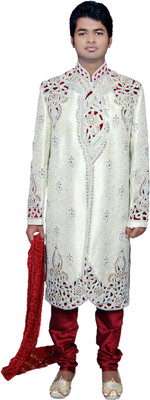 11% OFF on Alza Show Off Self Design Sherwani