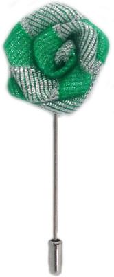 

Blacksmith Two Tone Green Tone Flower Lapel Pin Brooch(Green)
