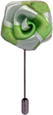 

Blacksmith Two Tone Green Flower Lapel Pin Brooch(Green)