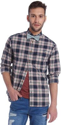 

Jack & Jones Men's Checkered Casual Blue, Red, Beige Shirt, Beige;blue;red