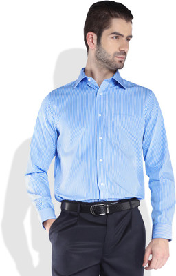 

Park Avenue Men's Striped Formal Yellow Shirt