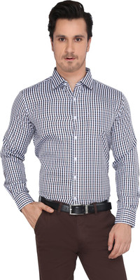 

Devaa Men's Checkered Casual Shirt, Black;brown