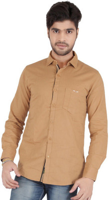 

Appollo Men' Solid Casual Gold Shirt, Rust