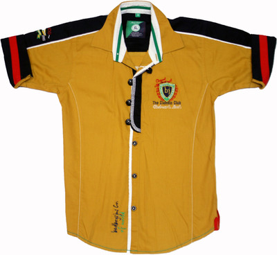 

Bad Boys Boys Printed Casual Yellow Shirt