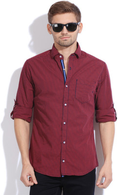 

The Indian Garage Co. Men's Checkered Casual Red Shirt