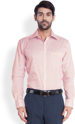 

Park Avenue Men's Striped Formal Red Shirt
