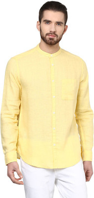 

Urban Eagle by Pantaloons Men's Solid Casual Yellow Shirt