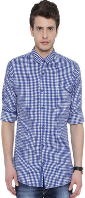 

Fifty Two Men's Striped Casual Blue Shirt