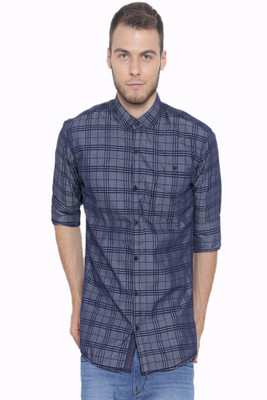 

Fifty Two Men's Striped Casual Blue Shirt, Navy