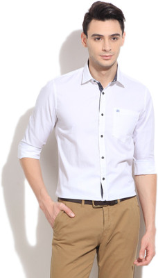 

Kenneth Cole Men's Solid Casual White Shirt