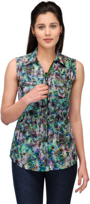 

Fashion Cult Women's Floral Print Casual Multicolor Shirt