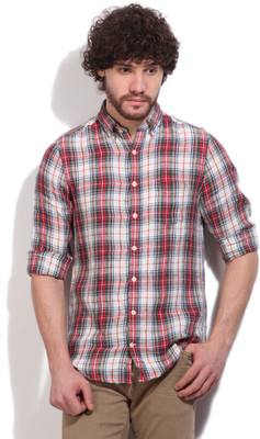 Gant Men's Checkered Casual Multicolor Shirt, Ofwt2