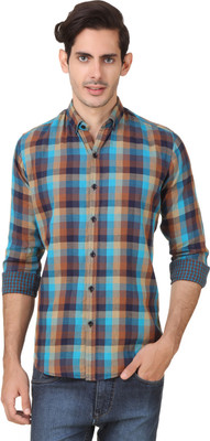 

Smith Soul Men's Checkered Casual Multicolor Shirt, Blue