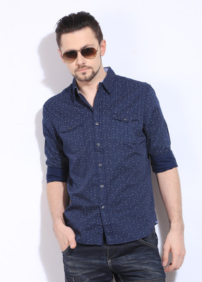 

Levi's Men's Printed Casual Blue Shirt