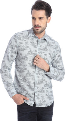 

Jack & Jones Men's Printed Casual Green Shirt, Viridian green