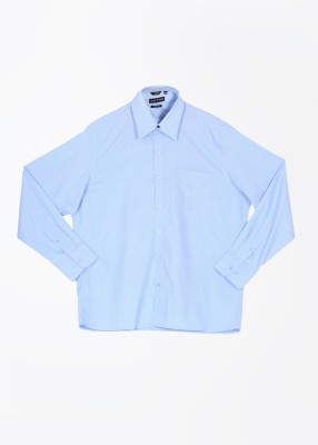 

John Players Men's Solid Formal Shirt, Sky blue