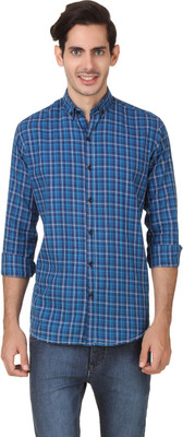 

Smith Soul Men' Checkered Casual Blue Shirt