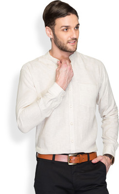 

Raymond Men's Solid Formal Beige Shirt