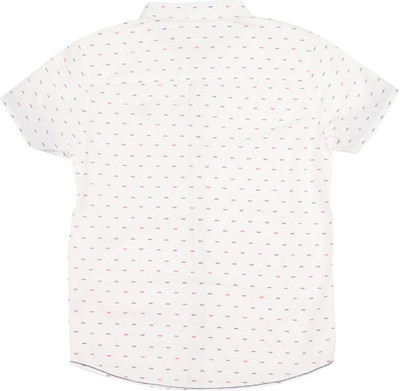 

Allen Solly Junior Boys Printed Casual White Shirt, Beige