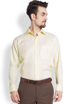 

Raymond Men's Solid Formal Yellow Shirt
