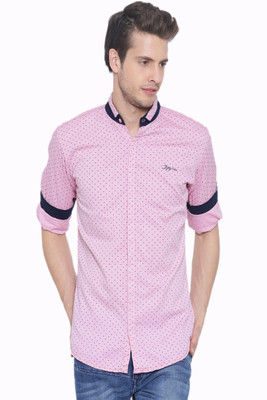 

Fifty Two Men's Printed Casual Pink Shirt