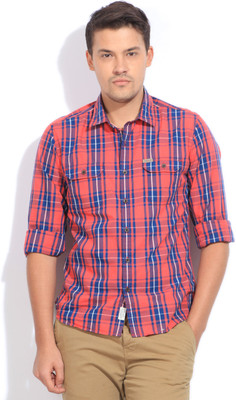 

Flying Machine Men's Casual Shirt, Red