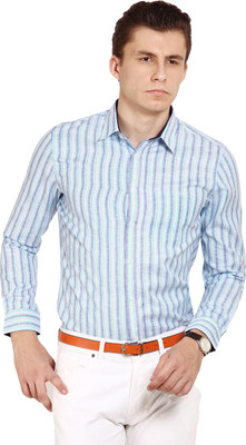 

Brooklyn Blues Men's Striped Casual Multicolor Shirt