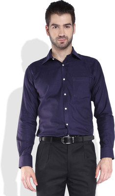 

Park Avenue Men's Solid Formal Yellow Shirt