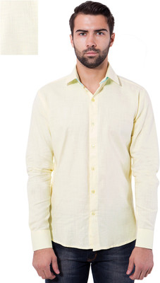 

Tag & Trend Men's Solid Casual Yellow Shirt, Cream yellow