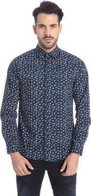

Jack & Jones Men's Printed Casual Blue Shirt, Navy blazer