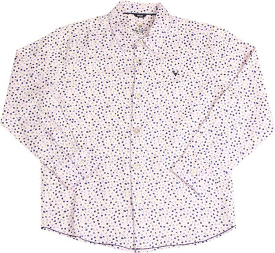 

Allen Solly Junior Boys Printed Casual Pink Shirt, Burgundy