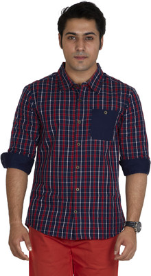 

Inspired By Boardriding Men's Checkered Casual Blue Shirt