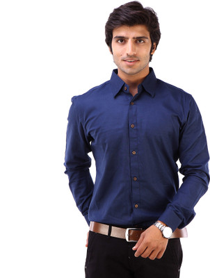 FabTag - Deeksha Men Solid Casual Red Shirt
