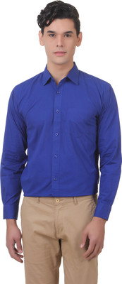 

You Forever Men's Solid Formal Blue Shirt, Royal blue