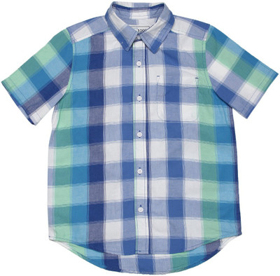 

The Children's Place Boys Checkered Casual Blue Shirt, 1153