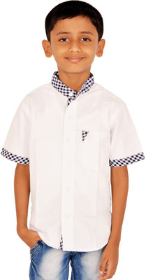 

Gkidz Boys Solid Casual Dark Blue Shirt, Navy