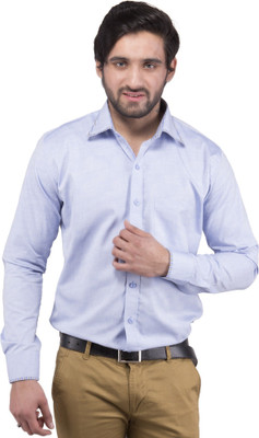 

Tag & Trend Men's Solid Formal Blue Shirt, Baby blue