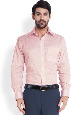 

Park Avenue Men's Striped Formal Red Shirt