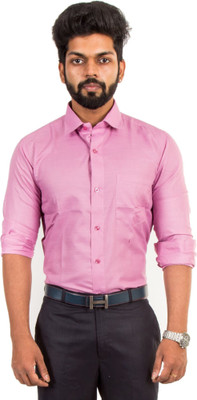 

McHenry Men's Solid Formal Pink Shirt, Pink01