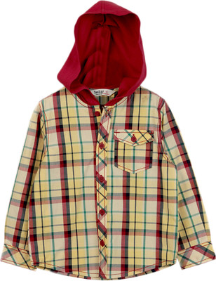 

Beebay Boys Checkered Casual Button Down Collar Shirt, Yellow check