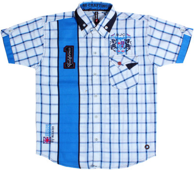 

Bad Boys Boy's Checkered Casual Multicolor Shirt