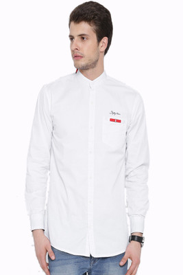 

Fifty Two Men's Solid Casual White Shirt
