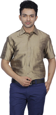

Jpeters Men's Solid Formal Light Green Shirt, Light green 15