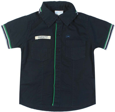 

FS Mini Klub Girls Solid Casual Blue Shirt, Steelblue