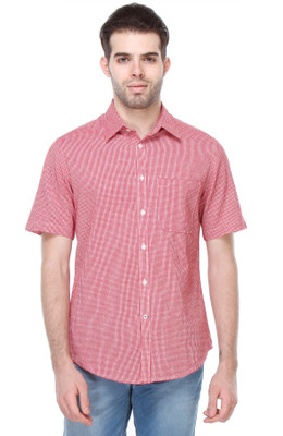 

Reevolution Men's Checkered Casual Red, White Shirt