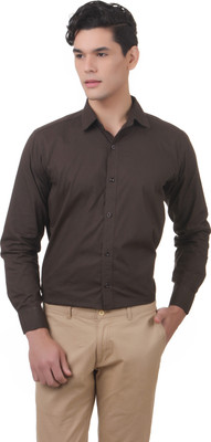 

You Forever Men's Solid Casual Green Shirt, Military green