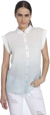 

Vero Moda Women's Solid Casual White Shirt