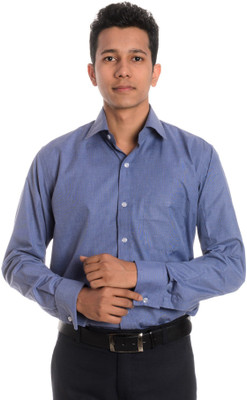 

Tag & Trend Men's Houndstooth Formal Blue Shirt, Ucla blue