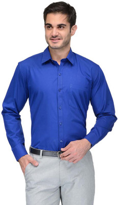 ALLEN Men Solid Formal Blue Shirt ALLEN Men Solid Formal Blue Shirt